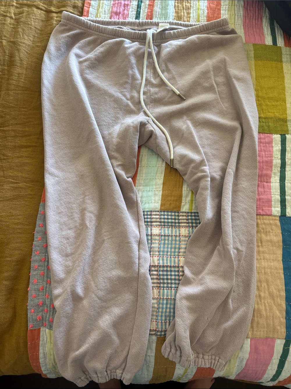 The GREAT.  Lavender Drawstring sweatpants  large